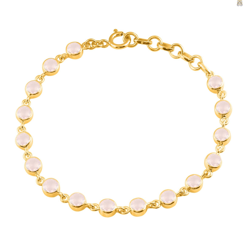 Rose Quartz Bracelet RSQ-RDB-118-CUT.