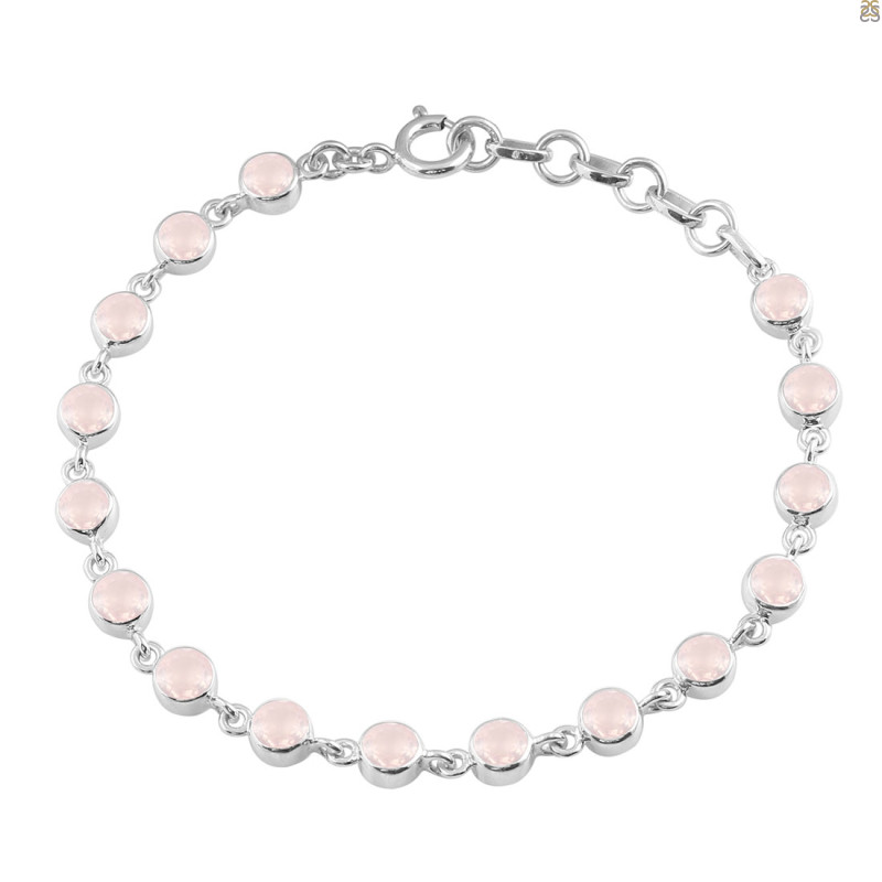 Rose Quartz Bracelet RSQ-RDB-118-CUT.