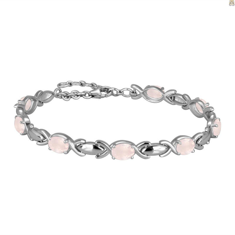 Rose Quartz Bracelet RSQ-RDB-4-A.