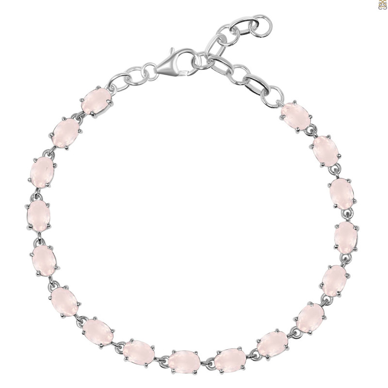 Rose Quartz Bracelet RSQ-RDB-69-CUT.