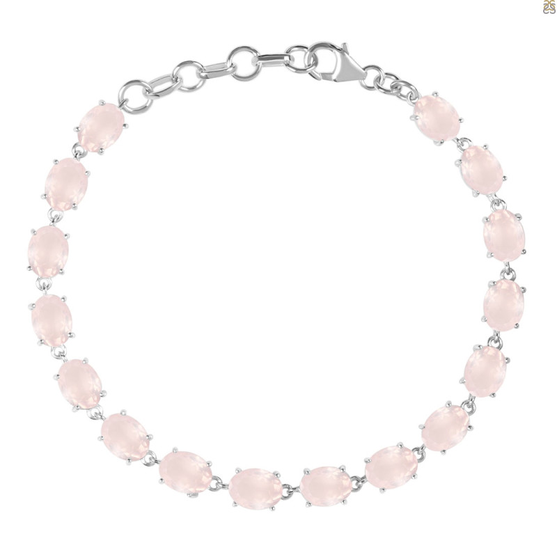 Rose Quartz Bracelet RSQ-RDB-72-CUT.