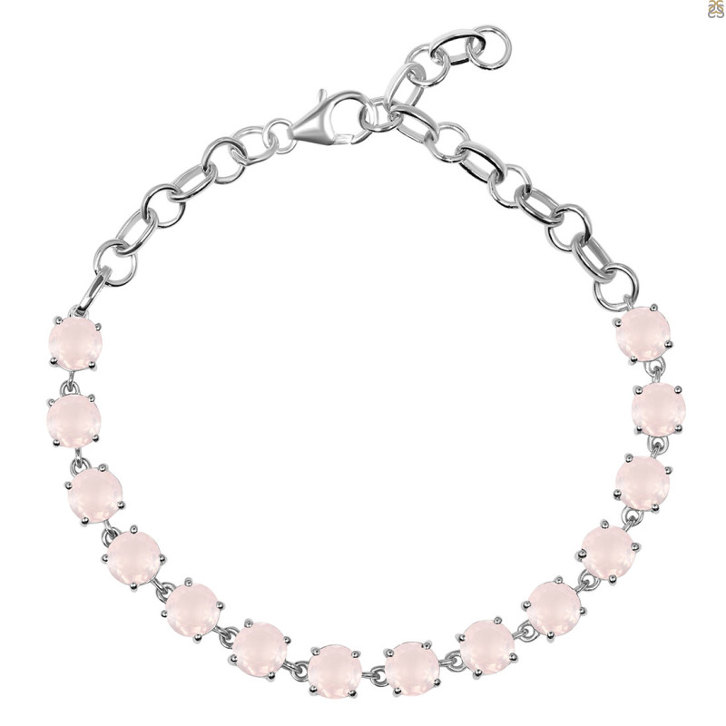 Rose Quartz Bracelet RSQ-RDB-73-CUT.