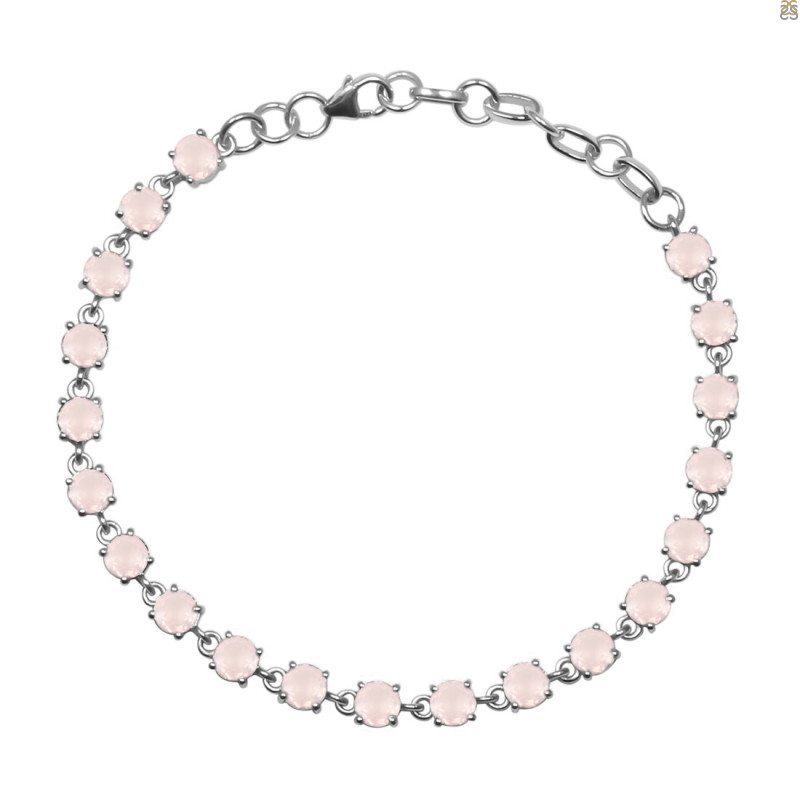 Rose Quartz Bracelet RSQ-RDB-74-CUT.