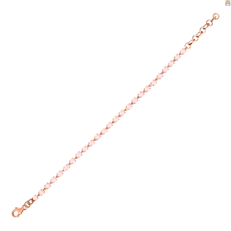Rose Quartz Bracelet RSQ-RDB-75-CUT