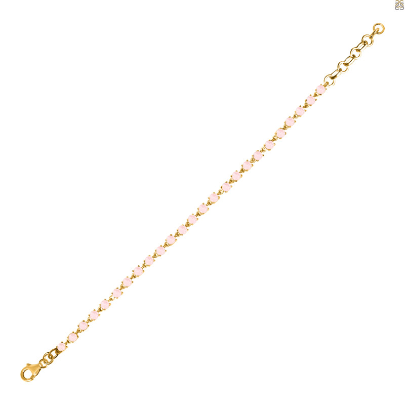 Rose Quartz Bracelet RSQ-RDB-75-CUT
