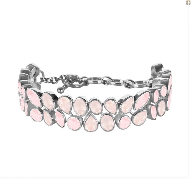 Rose Quartz Bracelet RSQ-RDB-91-CUT.