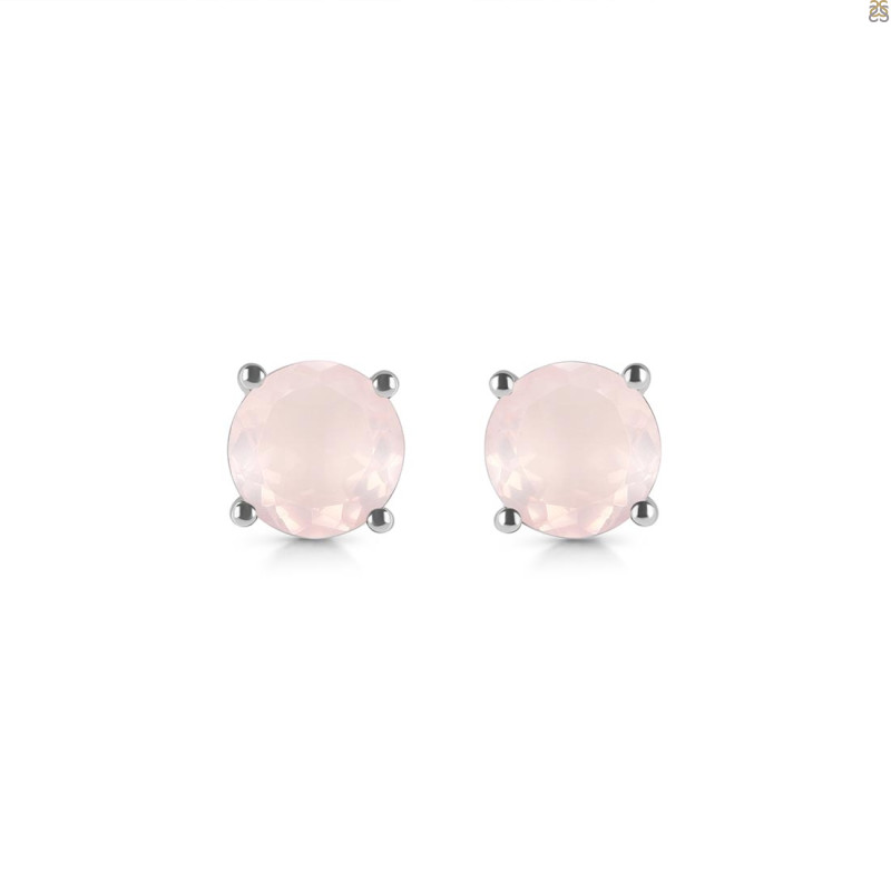 Rose Quartz Stud Earring RSQ-RDE-1349.