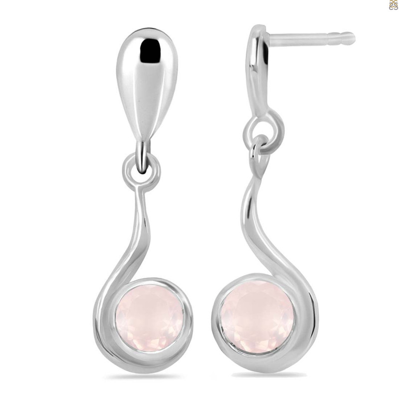 Rose Quartz Earring