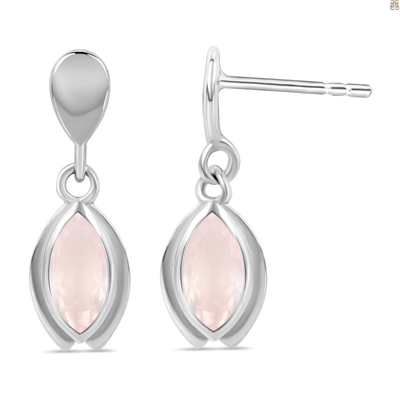 Rose Quartz Earring
