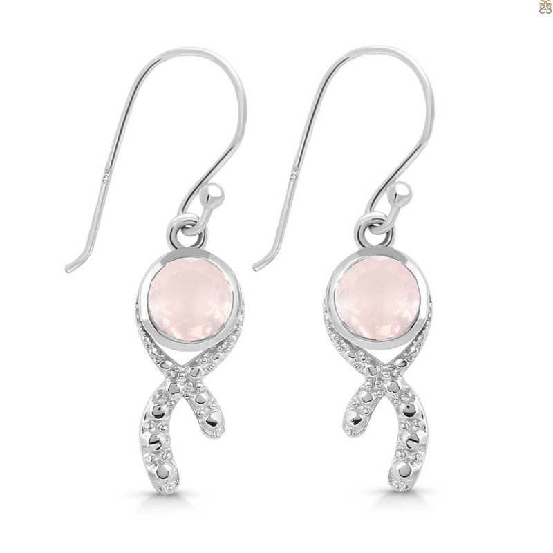 Rose Quartz Earring