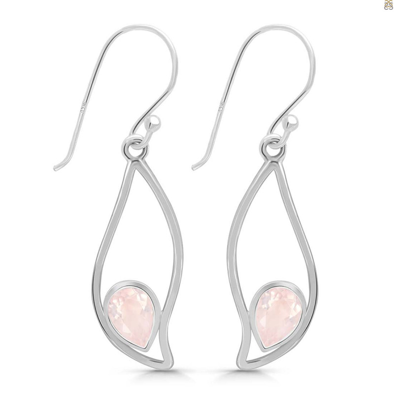 Rose Quartz Earring RSQ-RDE-263.