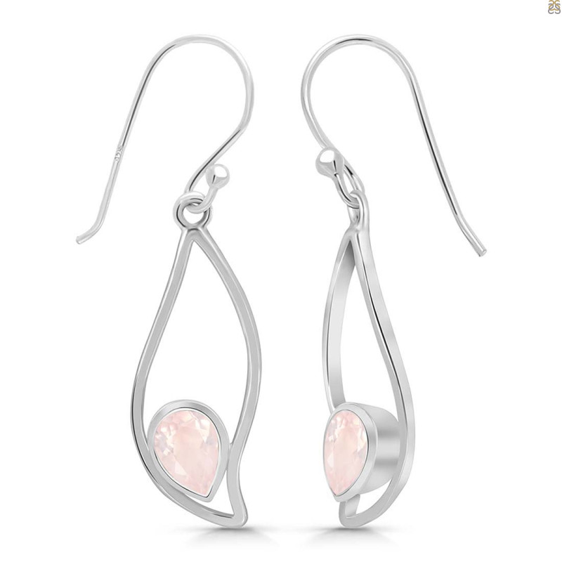 Rose Quartz Earring