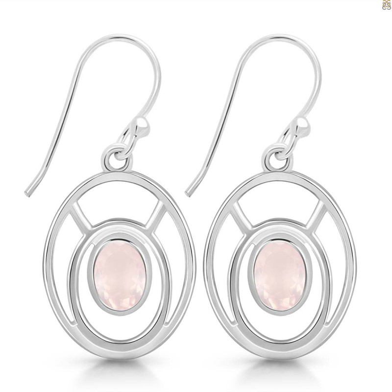 Rose Quartz Earring RSQ-RDE-264.