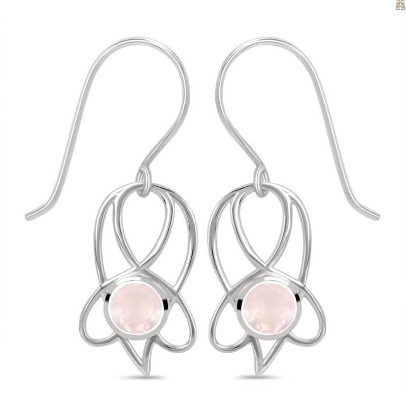 Rose Quartz Earring