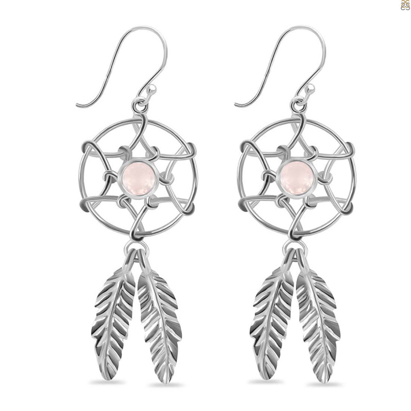 Rose Quartz Earring RSQ-RDE-270.