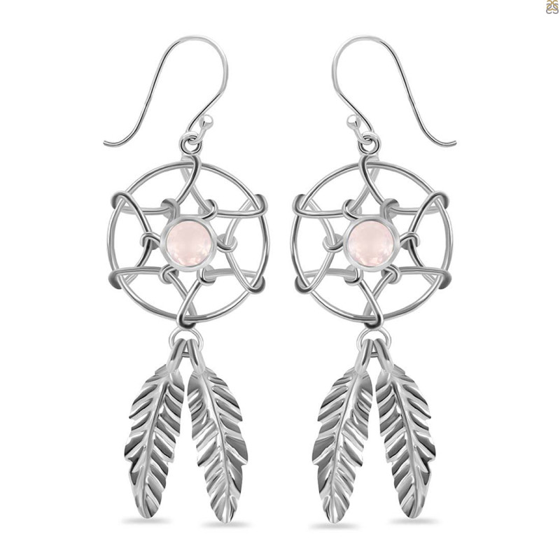 Rose Quartz Earring