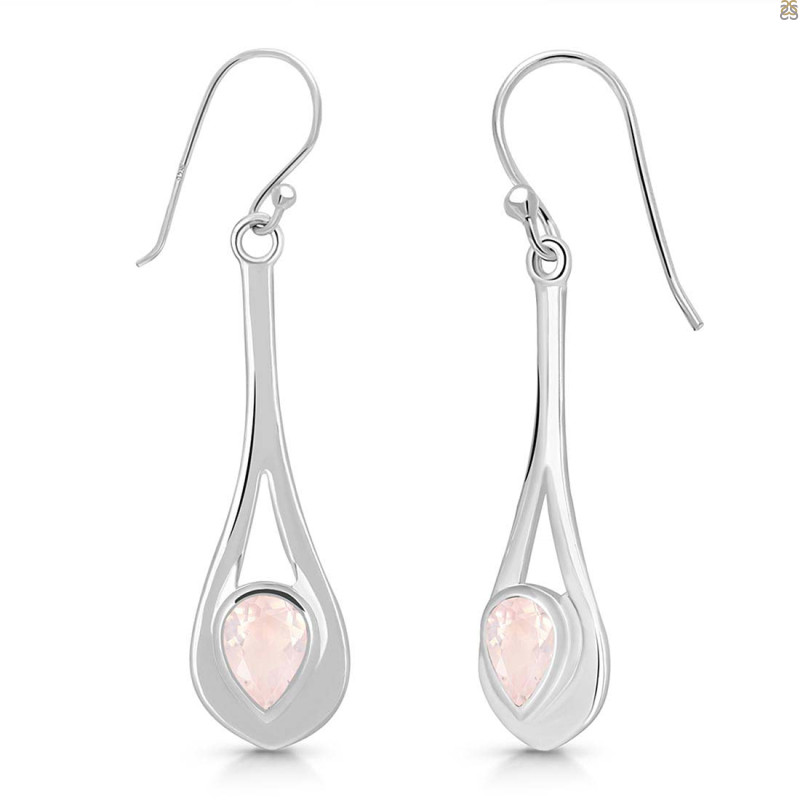 Rose Quartz Earring
