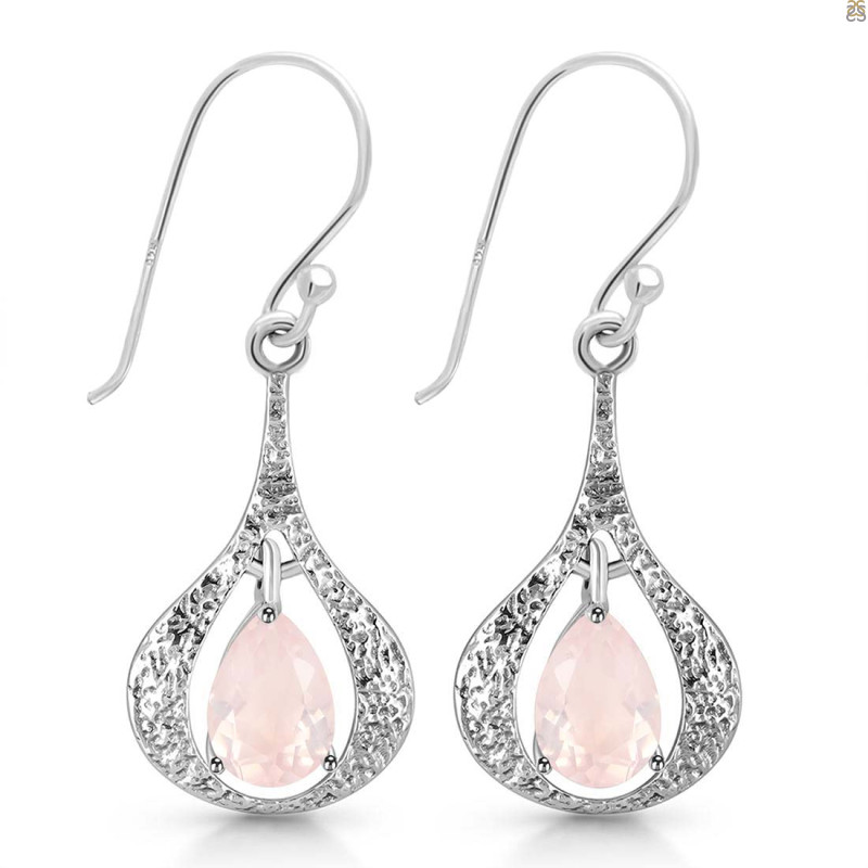 Rose Quartz Earring RSQ-RDE-38.
