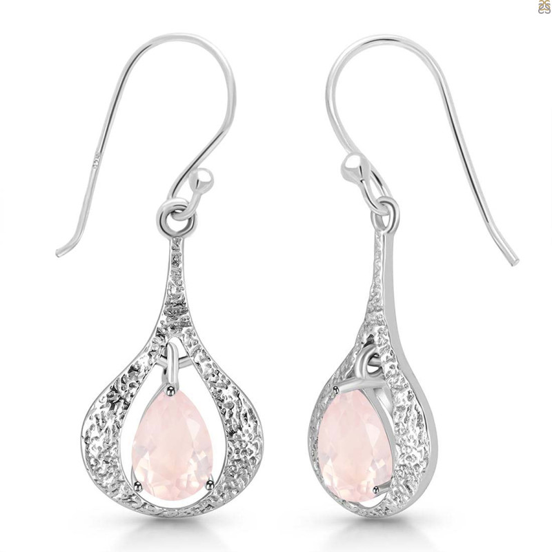 Rose Quartz Earring