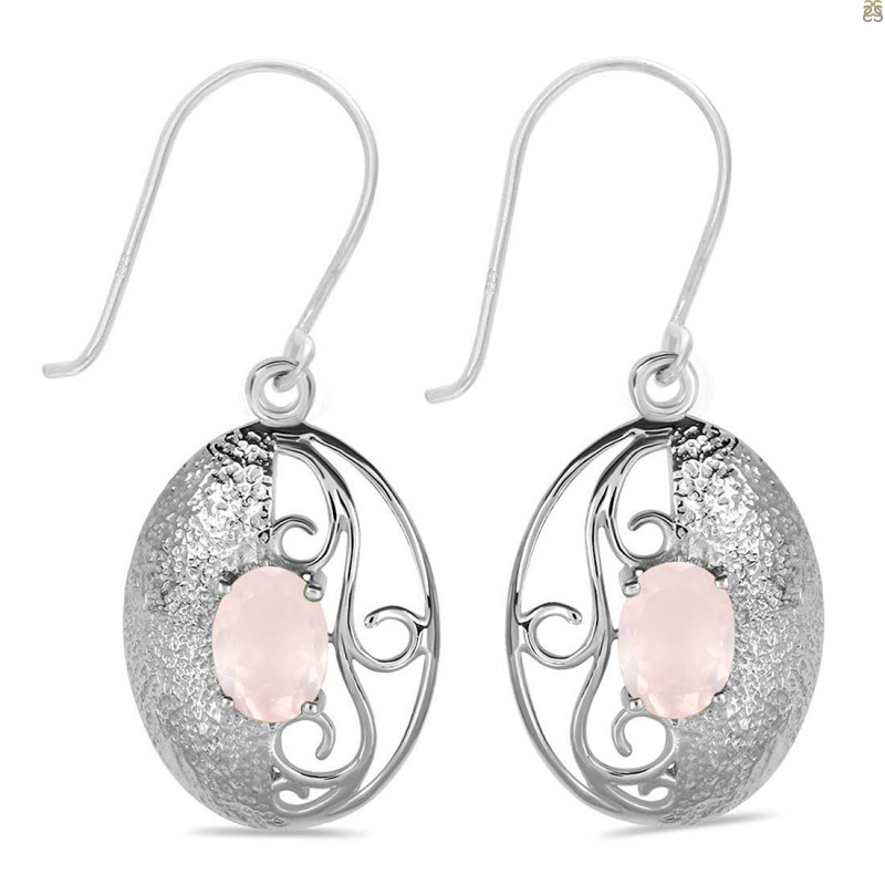 Rose Quartz Earring