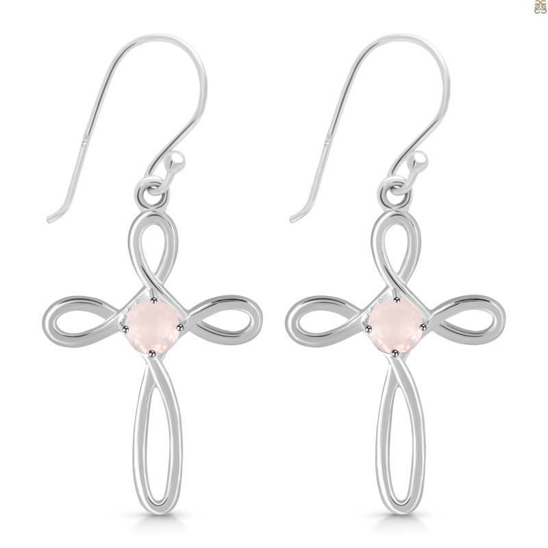 Rose Quartz Earring RSQ-RDE-425.