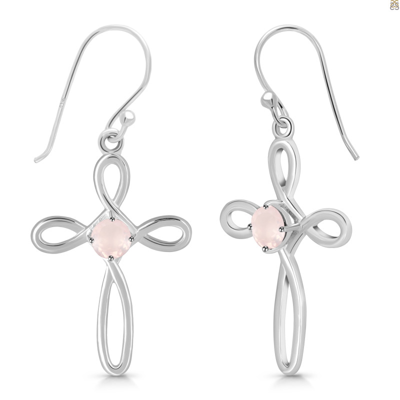 Rose Quartz Earring