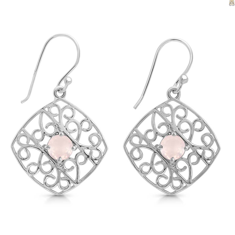 Rose Quartz Earring