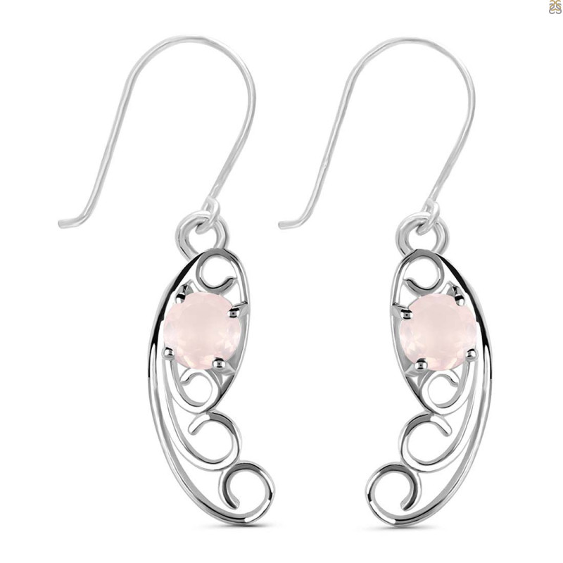 Rose Quartz Earring RSQ-RDE-46.