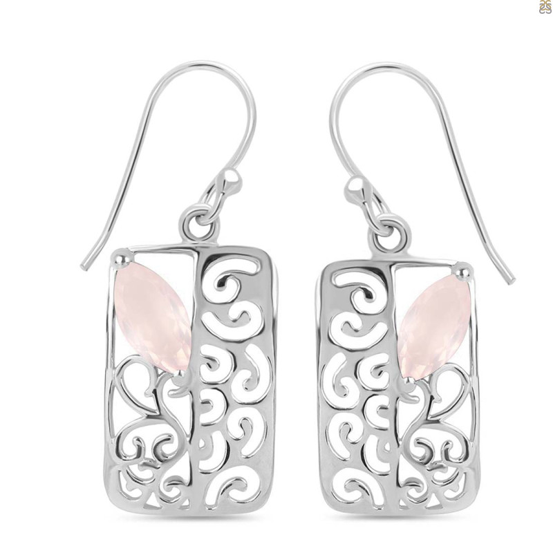 Rose Quartz Earring