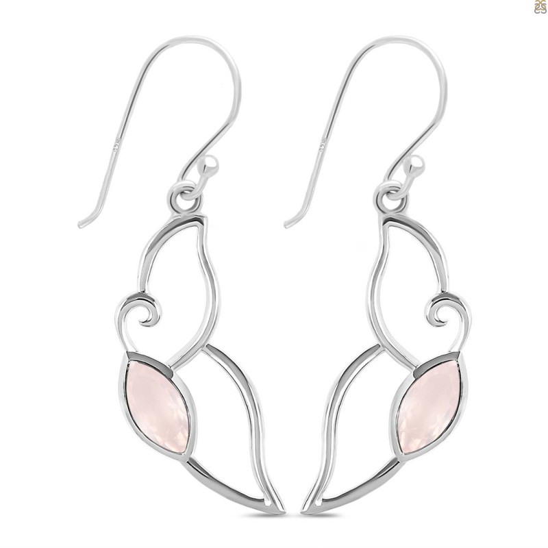 Rose Quartz Earring
