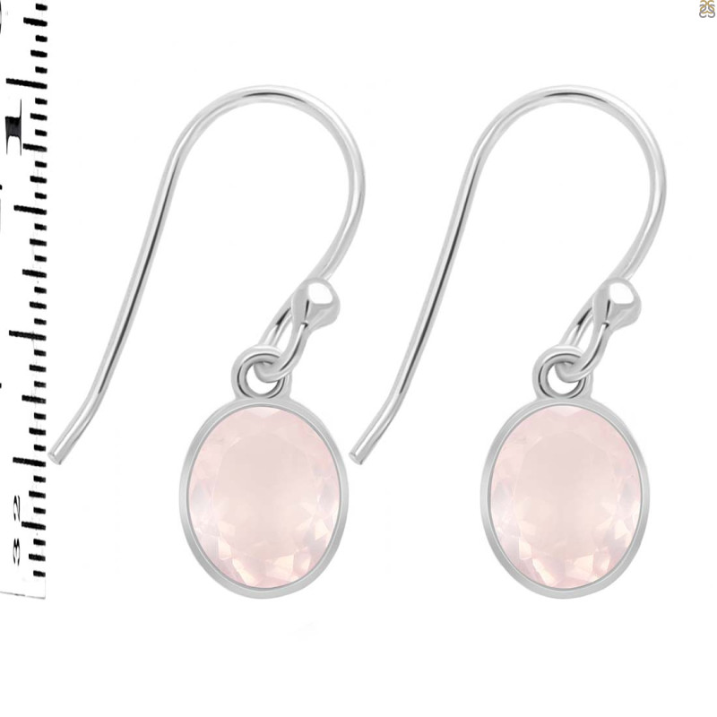 Rose Quartz Earring RSQ-RDE-547.