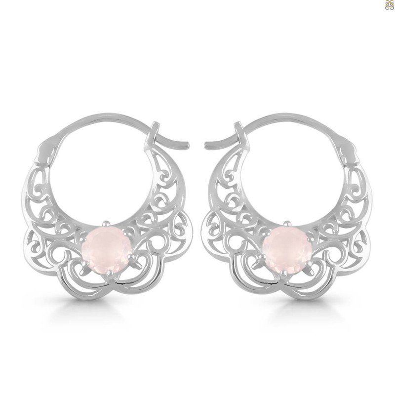 Rose Quartz Earring
