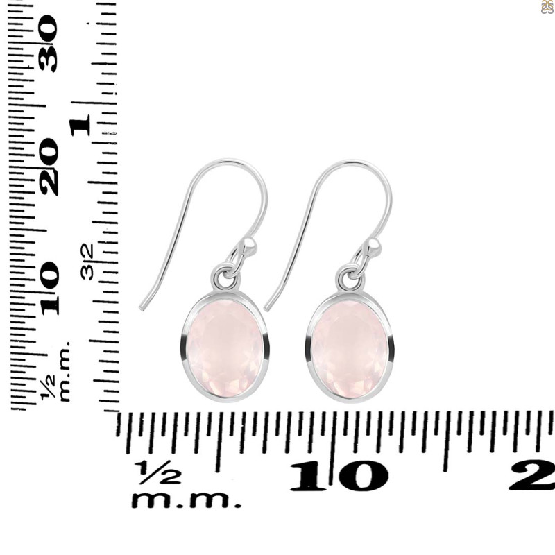 Rose Quartz Earring RSQ-RDE-561.