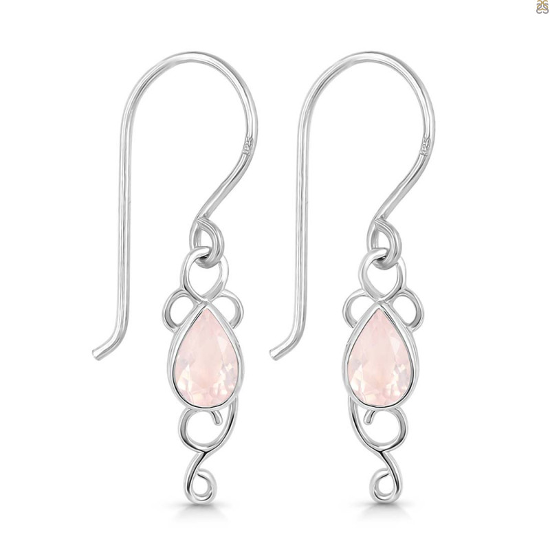 Rose Quartz Earring