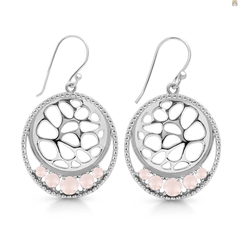 Rose Quartz Earring