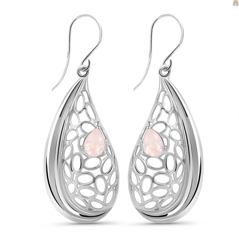 Rose Quartz Earring RSQ-RDE-66.