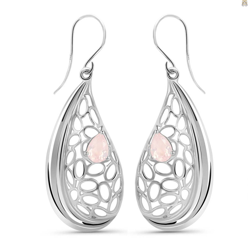 Rose Quartz Earring