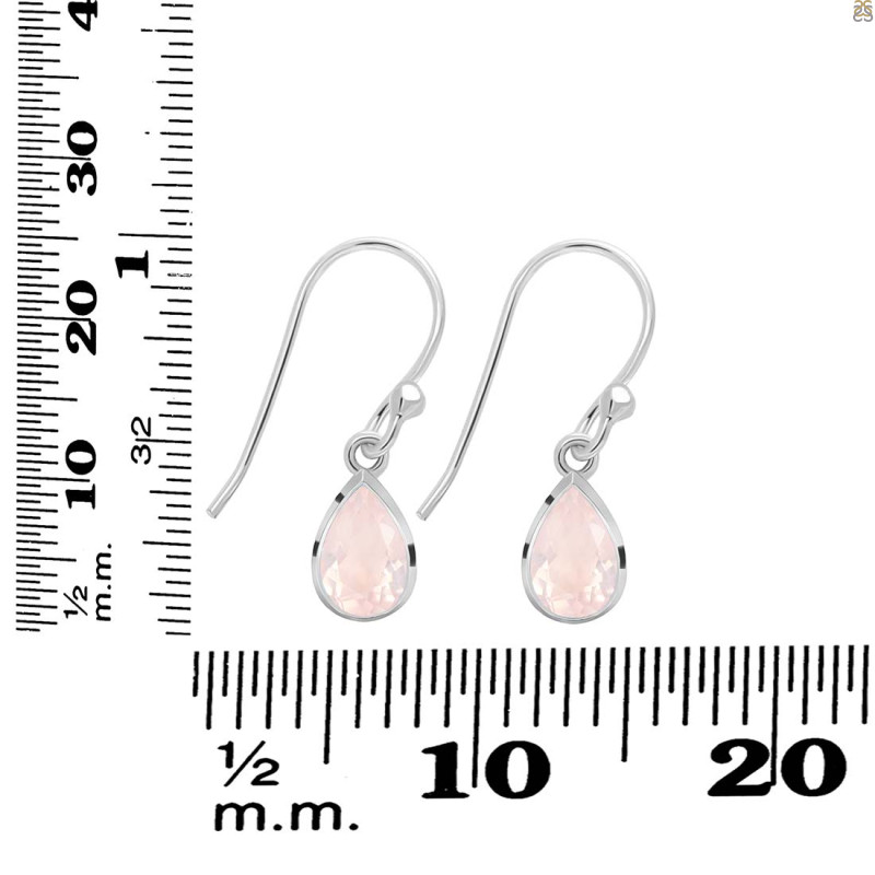 Rose Quartz Earring RSQ-RDE-679.