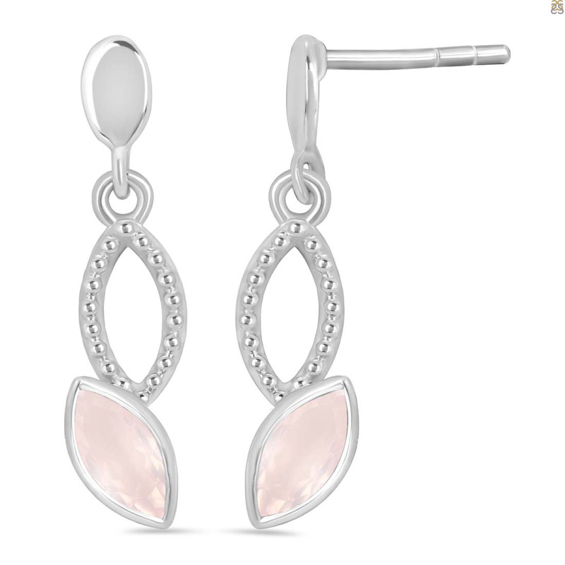 Rose Quartz Earring