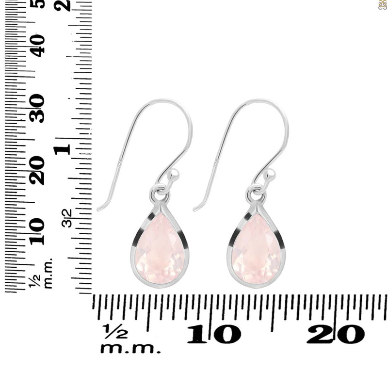 Rose Quartz Earring RSQ-RDE-707.
