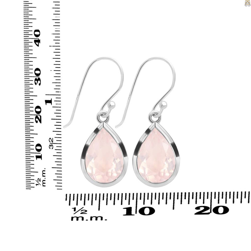 Rose Quartz Earring RSQ-RDE-725.