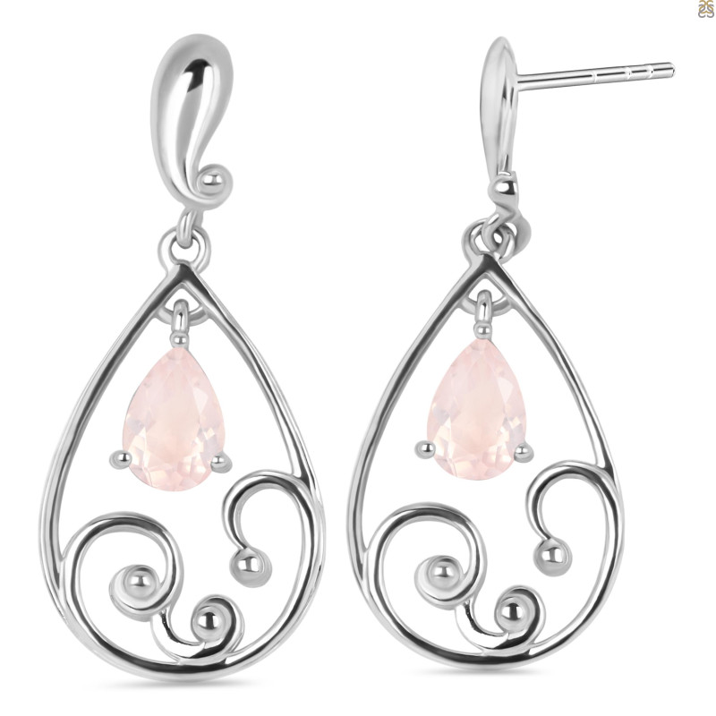 Rose Quartz Earring