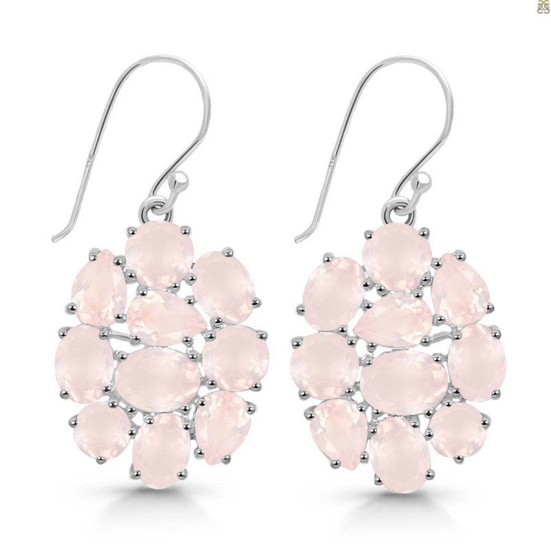 Rose Quartz Earring