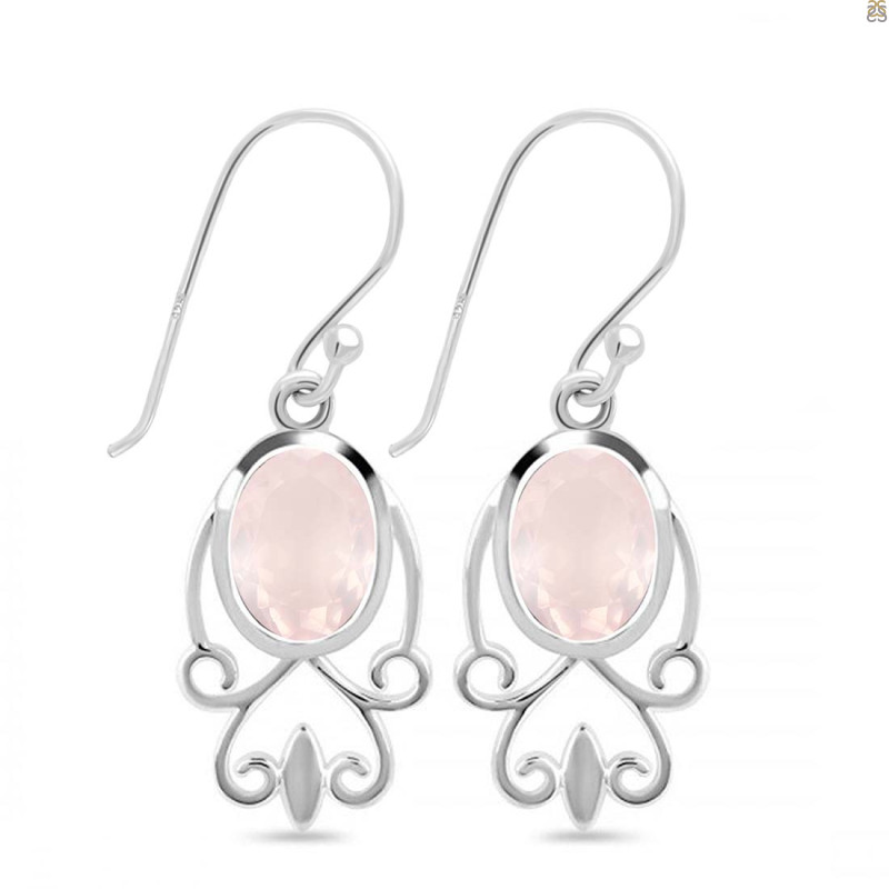 Rose Quartz Earring