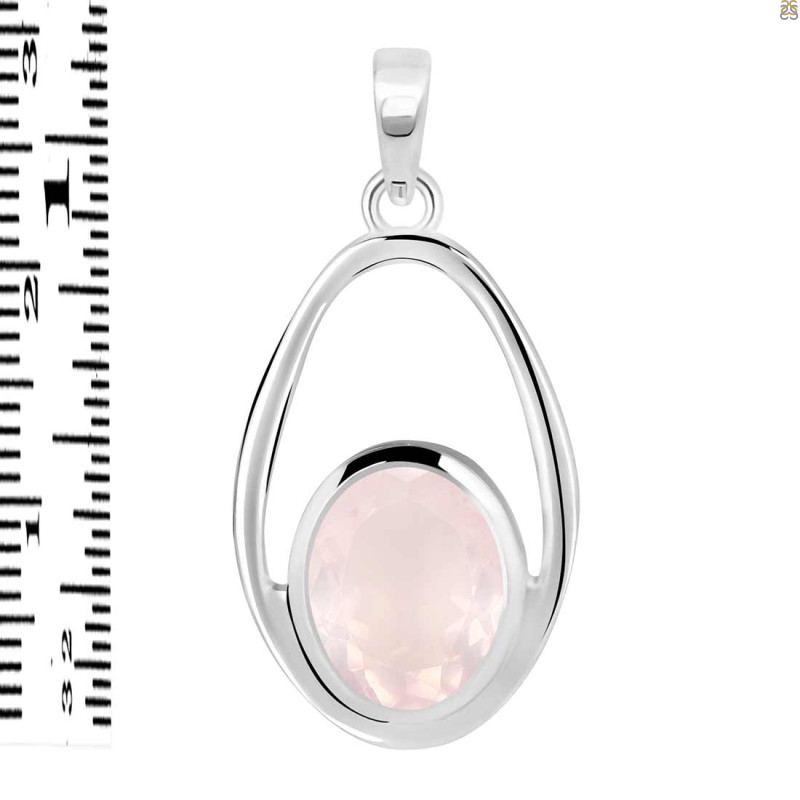 Rose Quartz Pendant RSQ-RDP-140.