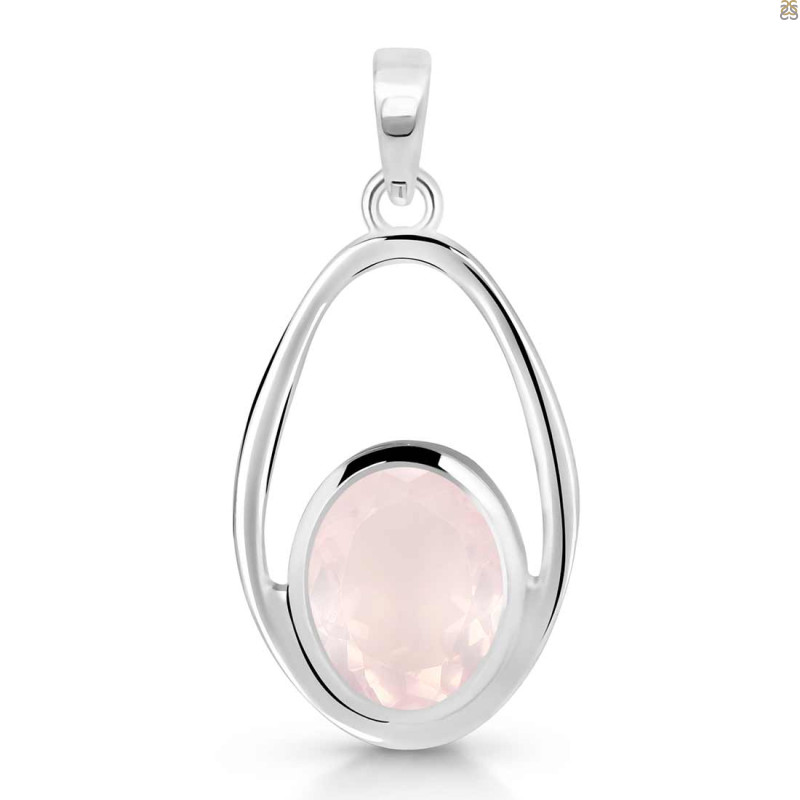 Rose Quartz Pendant RSQ-RDP-140.