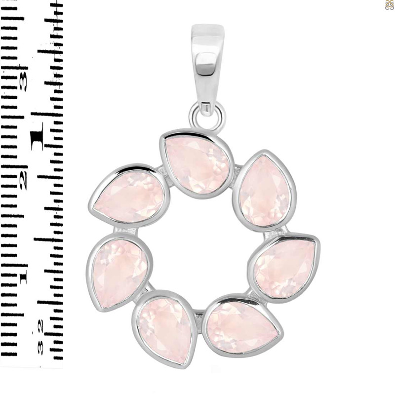 Rose Quartz Pendant RSQ-RDP-25.