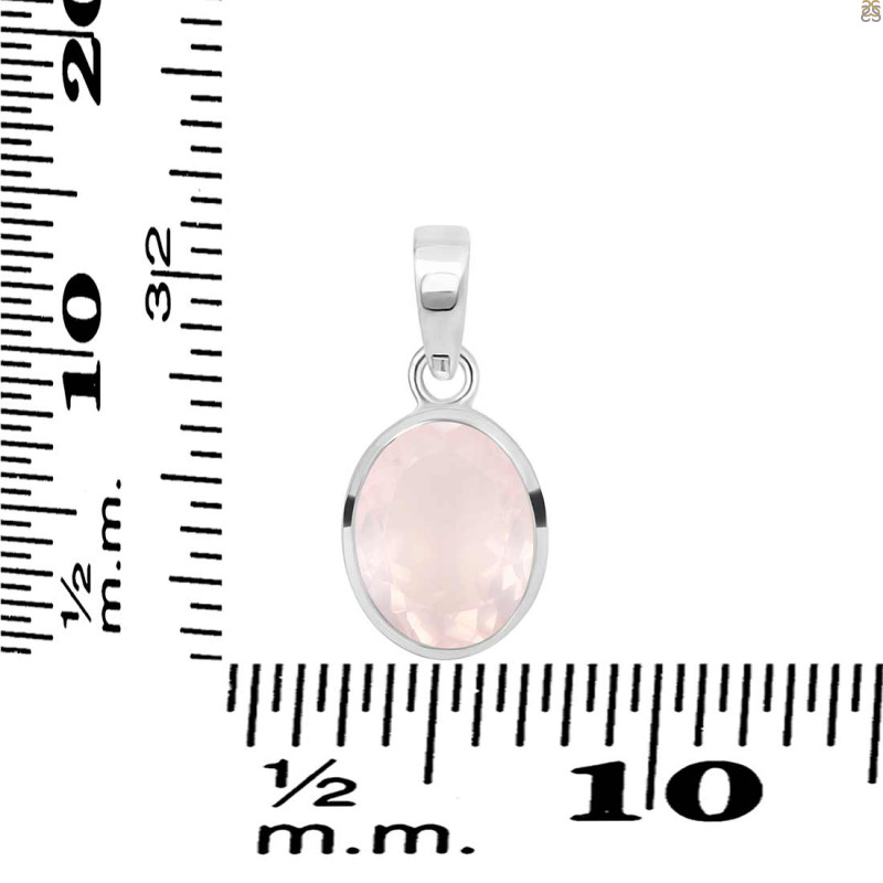 Rose Quartz Pendant RSQ-RDP-466.