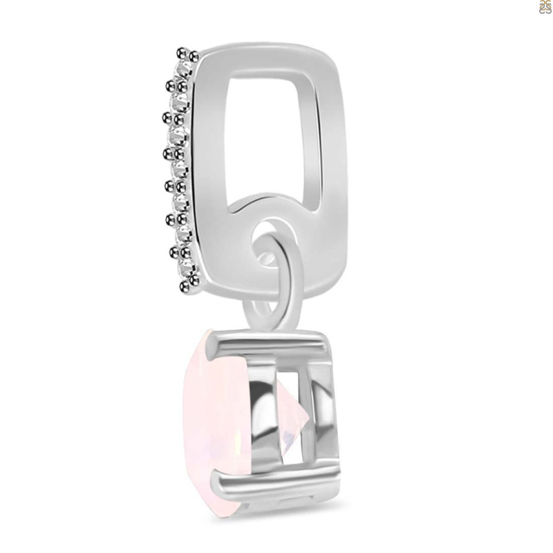 Rose Quartz & White Topaz Pendant