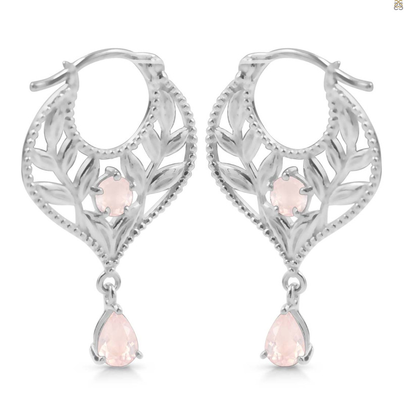 Rose Quartz Earring